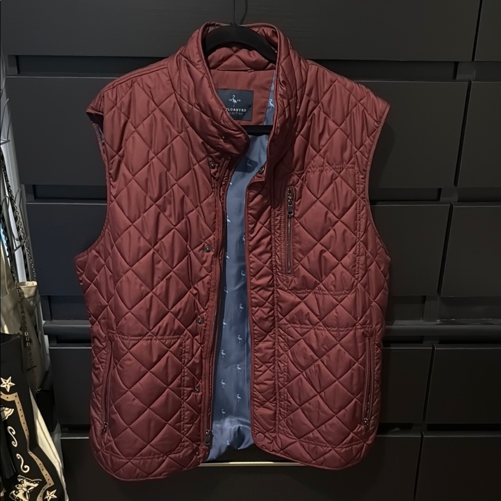 Tailorbyrd Red Quilted Vest Classic Insulated Design